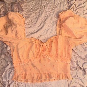 Coral off the shoulder top